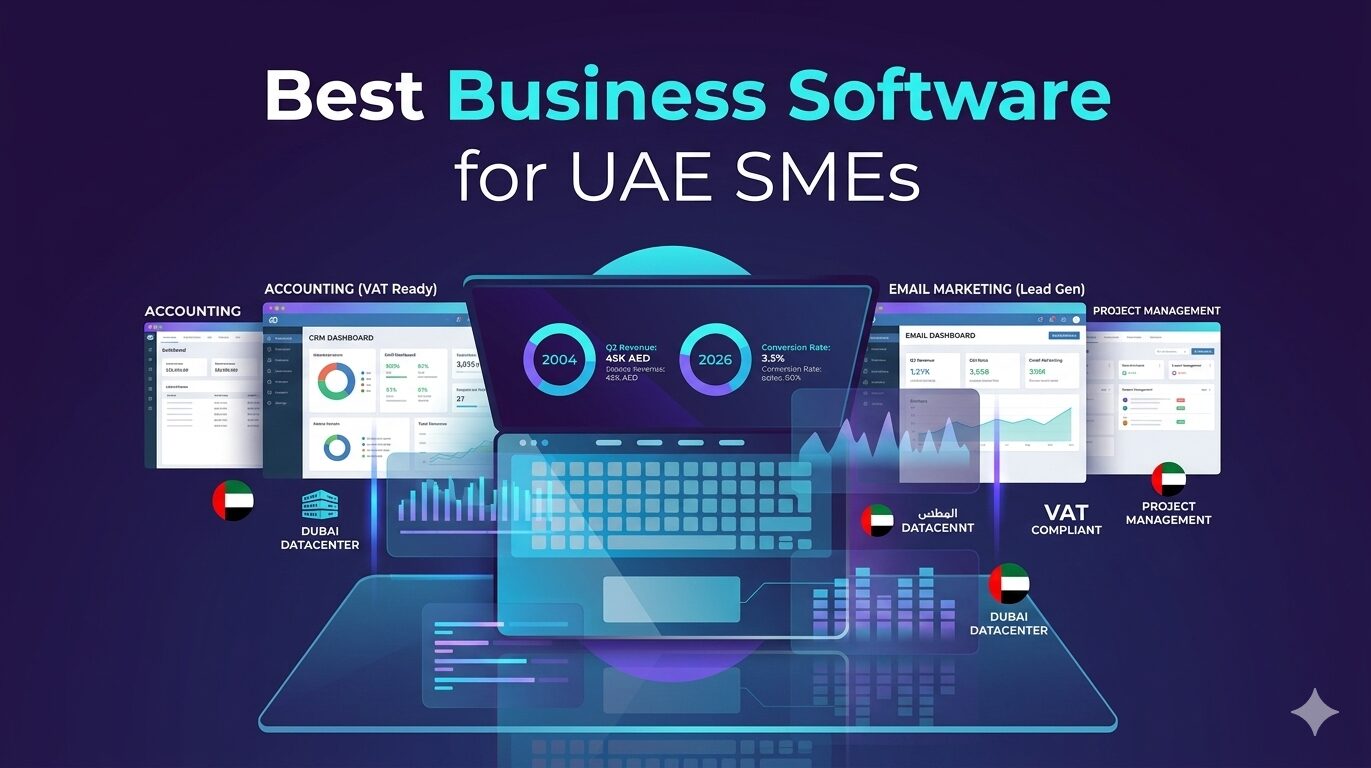 Best business software for UAE SMEs. Compare accounting, CRM, email marketing, and project management tools. Which ones actually work?