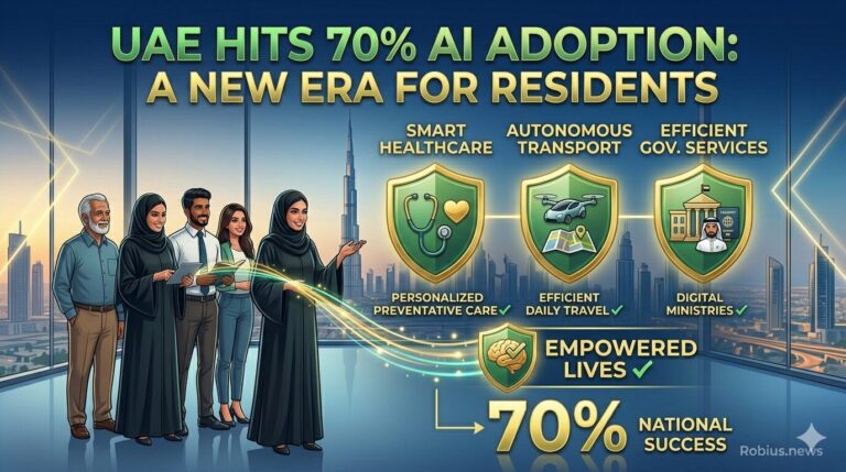 The UAE Just Hit 70% AI Adoption. Here Is What That Actually Means for Residents.
