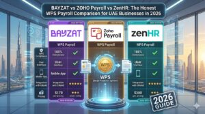 Bayzat vs Zoho Payroll vs ZenHR UAE 2026