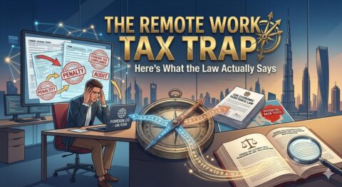 The Remote Work Tax Trap: If You Work for a Foreign Company from Dubai, You Might Owe Back Taxes. Here's What the Law Actually Says