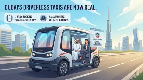 Dubai driverless taxi 2026 how to book