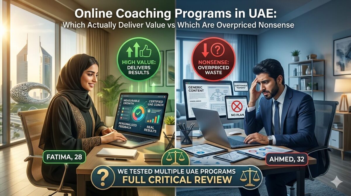 Online Coaching Programs in UAE: Which Actually Deliver Value vs Which Are Overpriced Nonsense