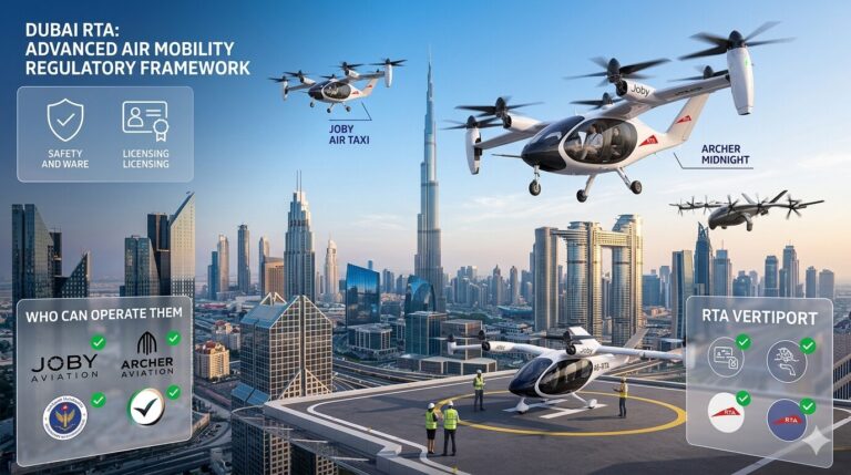 Flying taxis Dubai regulation