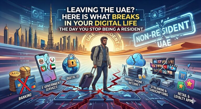 Leaving the UAE? Here Is What Breaks in Your Digital Life the Day You Stop Being a Resident