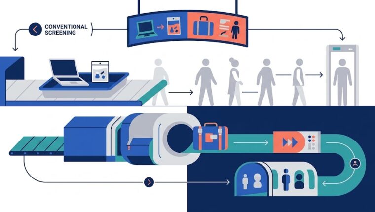 Dubai airport security scanners 2026